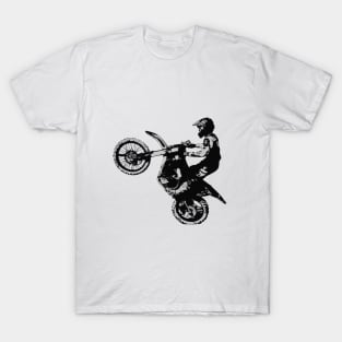 Motocross Rider Silhouette T-Shirt